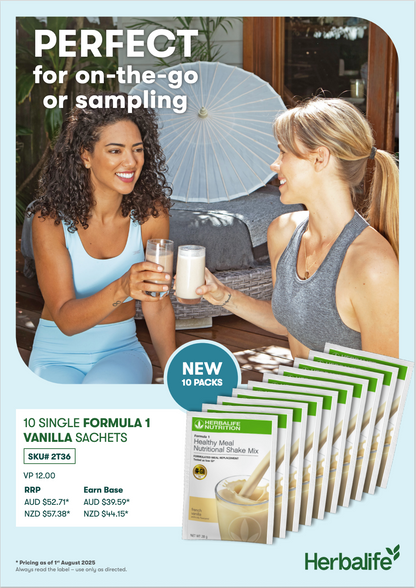 Formula 1 Vanilla Sachet - Pack of 10